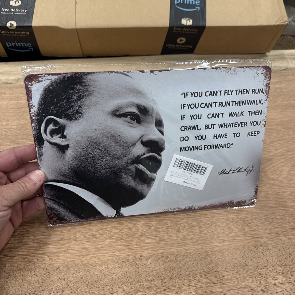 Metal Wall Sign Decor Martin Luther King Jr.‎ Inspirational